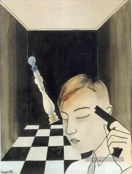  Magritte Pintura Art%C3%ADstica - Jaque mate 1926 René Magritte